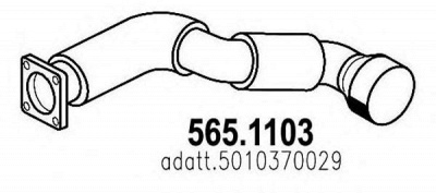 ASSO 5651103 -  Труба выхлопного газа