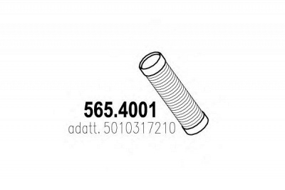 ASSO 5654001 -  Гофрированная труба, выхлопная система