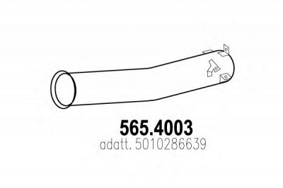 ASSO 5654003 -  Гофрированная труба, выхлопная система