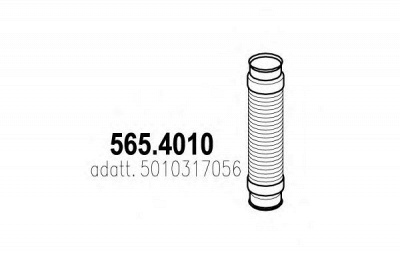 ASSO 5654010 -  Гофрированная труба, выхлопная система