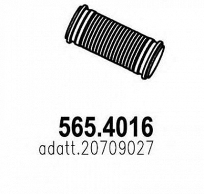 ASSO 5654016 -  Гофрированная труба, выхлопная система
