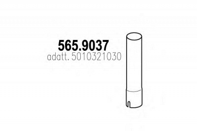 ASSO 5659037 -  Труба выхлопного газа