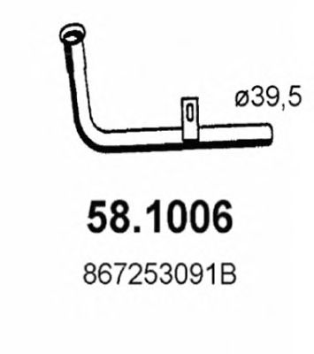 ASSO 581006 -  Труба выхлопного газа