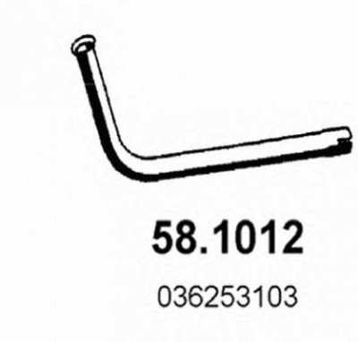 ASSO 581012 -  Труба выхлопного газа