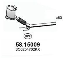 ASSO 5815009 -  Сажевый / частичный фильтр, система выхлопа ОГ