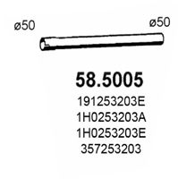 ASSO 585005 -  Труба выхлопного газа