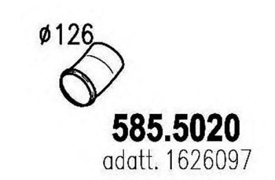 ASSO 5855020 -  Труба выхлопного газа