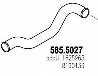 ASSO 5855027 -  Труба выхлопного газа