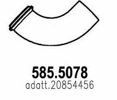 ASSO 5855078 -  Труба выхлопного газа