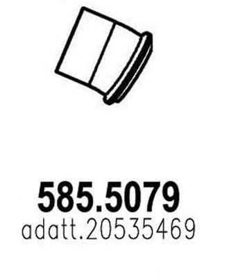 ASSO 5855079 -  Труба выхлопного газа
