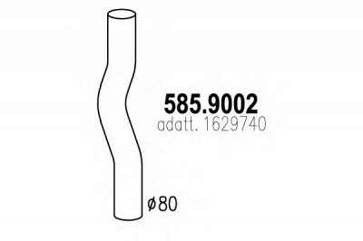 ASSO 5859002 -  Труба выхлопного газа