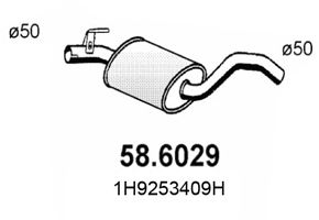 ASSO 586029 -  Средний глушитель выхлопных газов