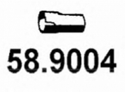 ASSO 589004 -  Труба выхлопного газа