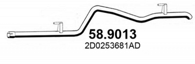 ASSO 589013 -  Труба выхлопного газа