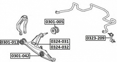 ASVA 0323209 -  Тяга / стойка, стабилизатор