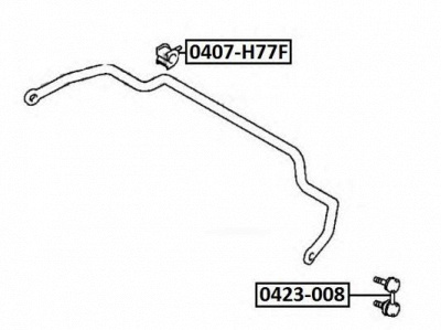 ASVA 0423008 -  Тяга / стойка, стабилизатор