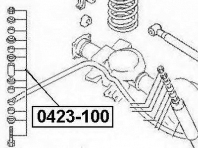 ASVA 0423100 -  Тяга / стойка, стабилизатор