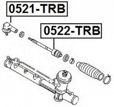 ASVA 0521trb -  Наконечник поперечной рулевой тяги