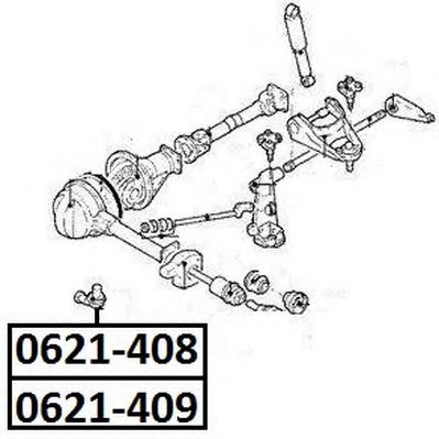 ASVA 0621409 -  Наконечник поперечной рулевой тяги