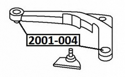 ASVA 2001004 -  Подвеска, рычаг независимой подвески колеса