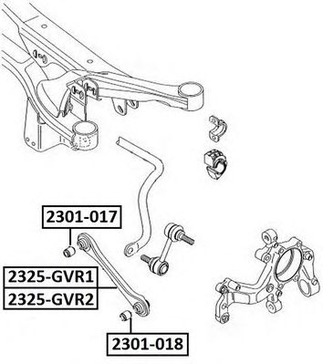 ASVA 2301018 -  Подвеска, рычаг независимой подвески колеса