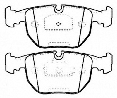 ASVA akd1027 -  Комплект тормозных колодок, дисковый тормоз
