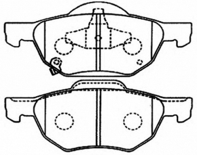ASVA akd1293 -  Комплект тормозных колодок, дисковый тормоз