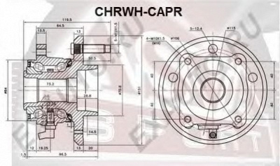 ASVA chrwhcapr -  Ступица колеса