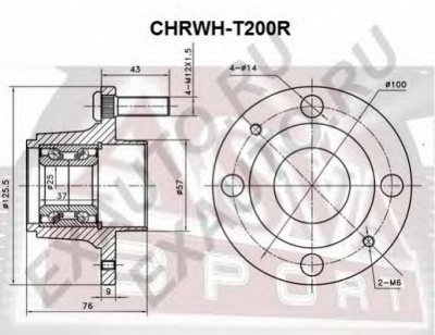 ASVA chrwht200r -  Ступица колеса