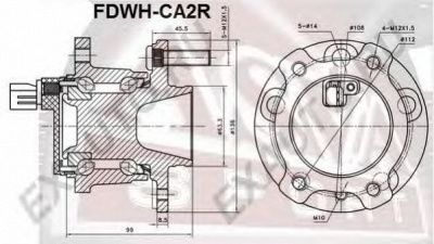 ASVA fdwhca2r -  Ступица колеса