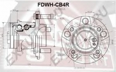 ASVA fdwhcb4r -  Ступица колеса