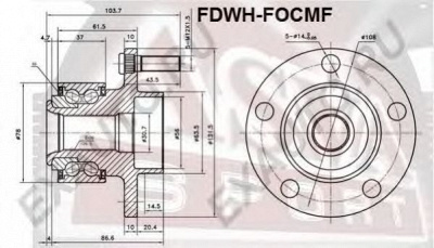 ASVA fdwhfocmf -  Ступица колеса