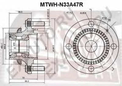 ASVA mtwhn33a47r -  Ступица колеса