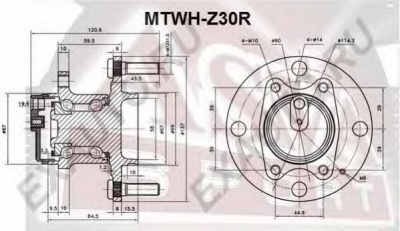 ASVA mtwhz30r -  Ступица колеса