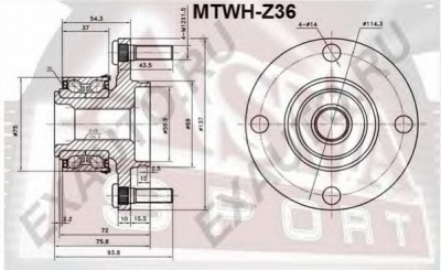 ASVA mtwhz36 -  Ступица колеса