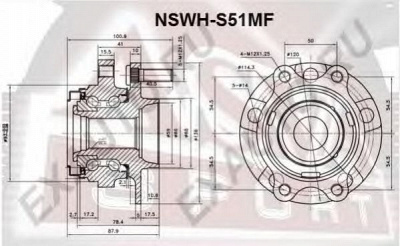 ASVA nswhs51mf -  Ступица колеса