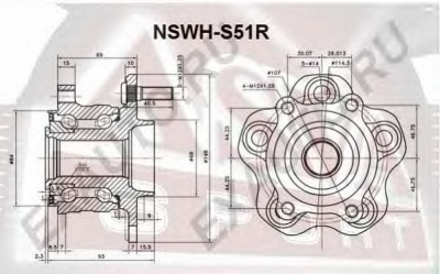 ASVA nswhs51r -  Ступица колеса