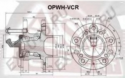 ASVA opwhvcr -  Ступица колеса
