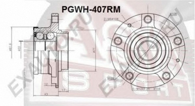 ASVA pgwh407rm -  Ступица колеса