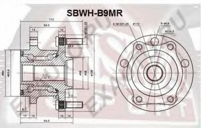 ASVA sbwhb9mr -  Ступица колеса