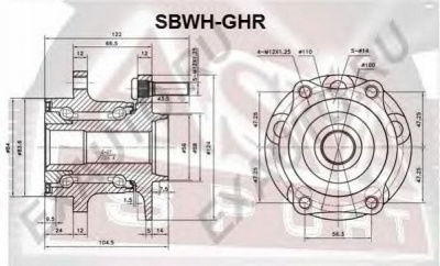 ASVA sbwhghr -  Ступица колеса