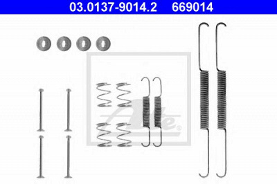 ATE 03013790142 -  Комплектующие, тормозная колодка