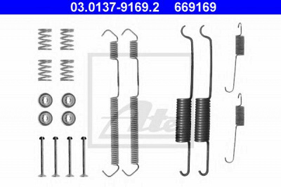 ATE 03013791692 -  Комплектующие, тормозная колодка