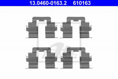 ATE 13046001632 -  Комплектующие, колодки дискового тормоза