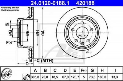 ATE 24012001881 -  Тормозной диск