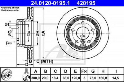 ATE 24012001951 -  Тормозной диск