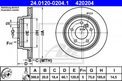 ATE 24012002041 -  Тормозной диск