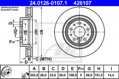 ATE 24012601071 -  Тормозной диск
