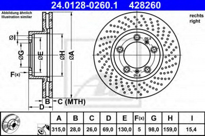 ATE 24012802601 -  Тормозной диск