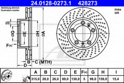 ATE 24012802731 -  Тормозной диск